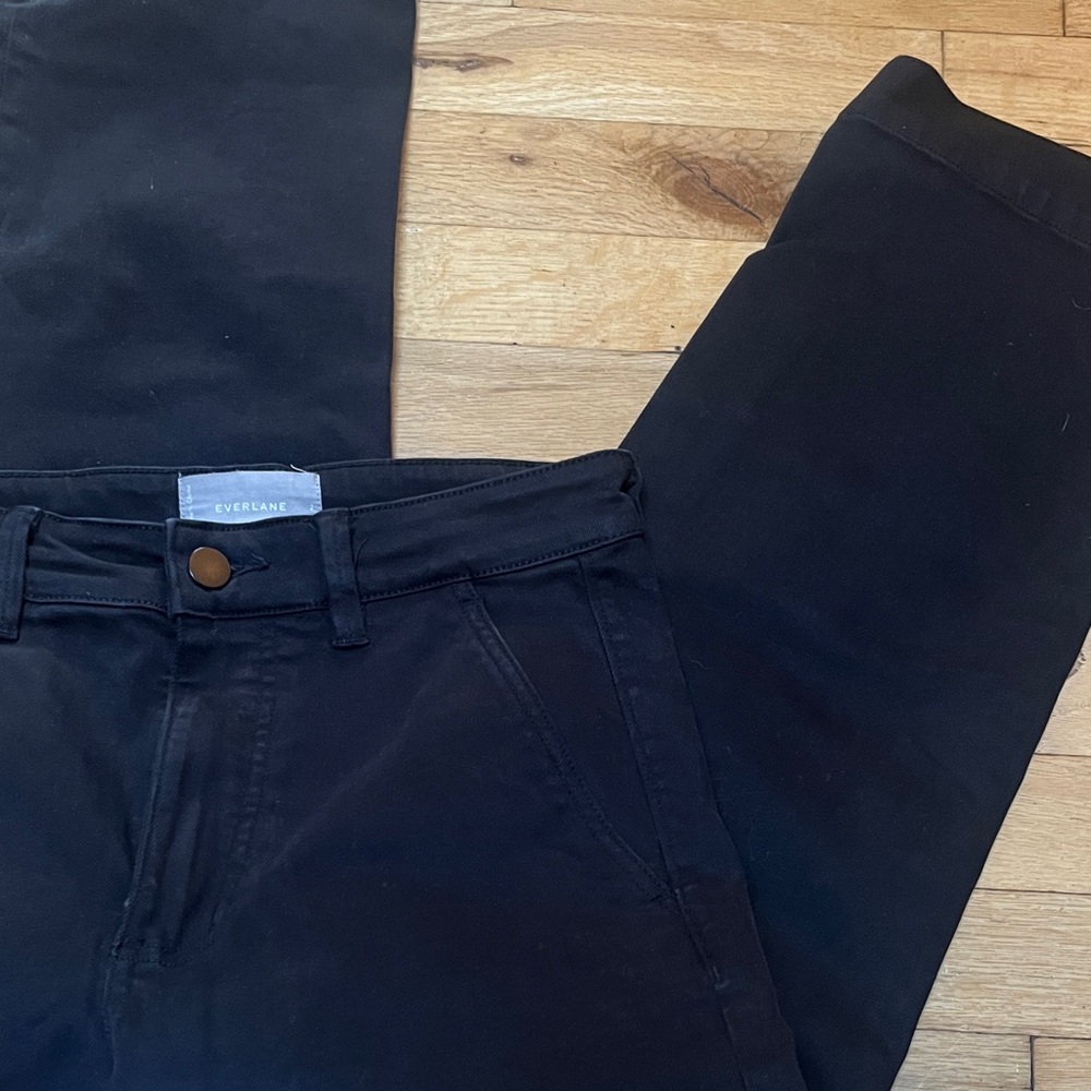 Everlane Women's Black Straight Leg Pants